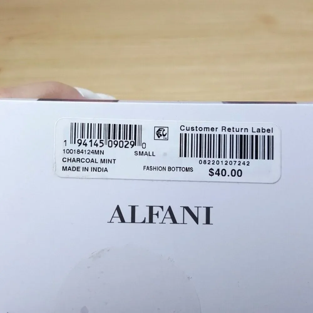 ALFANI Mens Boxer Briefs Small Gray Mint Green 4-Pack Tagless 100% Cotton